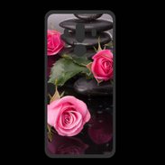 Coque  Huawei MATE 10 PRO PREMIUM Rose et Galet Zen