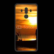 Coque  Huawei MATE 10 PRO PREMIUM Couché de soleil pêcheur