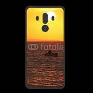 Coque  Huawei MATE 10 PRO PREMIUM Levé de soleil et bateau de pêche en mer