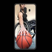 Coque  Huawei MATE 10 PRO PREMIUM Joueur de basket en fauteuil