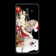Coque  Huawei MATE 10 PRO PREMIUM Chaton et Chiot Noël