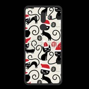 Coque  Huawei MATE 10 PRO PREMIUM Fond chat noir Noël