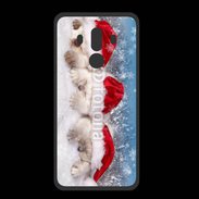 Coque  Huawei MATE 10 PRO PREMIUM 3 chatons Noël