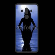 Coque  Huawei MATE 10 PRO PREMIUM Silhouette de nuit dans l'eau