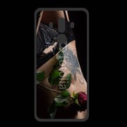 Coque  Huawei MATE 10 PRO PREMIUM Lingerie et rose rouge