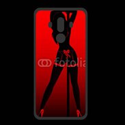 Coque  Huawei MATE 10 PRO PREMIUM Pole danseuse noir et rouge