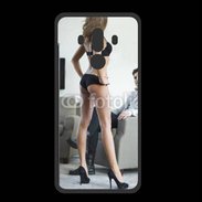 Coque  Huawei MATE 10 PRO PREMIUM Femme debout en lingerie sexy devant homme 