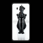 Coque  Huawei MATE 10 PRO PREMIUM Femme nue body painting noir et blanc 2