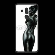 Coque  Huawei MATE 10 PRO PREMIUM Femme nue body painting noir et blanc 3