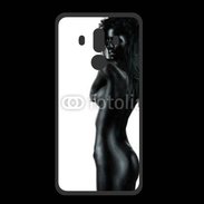 Coque  Huawei MATE 10 PRO PREMIUM Femme nue body painting noir et blanc 4