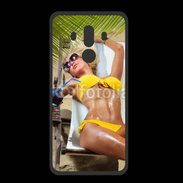 Coque  Huawei MATE 10 PRO PREMIUM Femme sexy sur un transat de plage