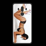Coque  Huawei MATE 10 PRO PREMIUM Femme brune sexy avec talon aiguille