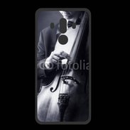 Coque  Huawei MATE 10 PRO PREMIUM Violoncelliste en noir et blanc 5