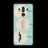 Coque  Huawei MATE 10 PRO PREMIUM I love moustache 5