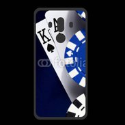 Coque  Huawei MATE 10 PRO PREMIUM Poker bleu et noir 2