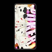 Coque  Huawei MATE 10 PRO PREMIUM Poker and fire 1