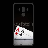 Coque  Huawei MATE 10 PRO PREMIUM Paire d'As au poker 85