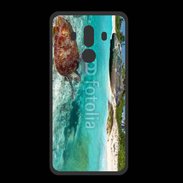 Coque  Huawei MATE 10 PRO PREMIUM Belle plage avec tortue