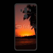 Coque  Huawei MATE 10 PRO PREMIUM Cocotier au soleil couchant