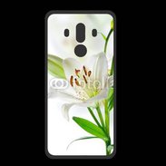 Coque  Huawei MATE 10 PRO PREMIUM Fleurs de Lys blanc