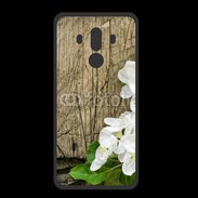 Coque  Huawei MATE 10 PRO PREMIUM Fleurs sur fond en bois