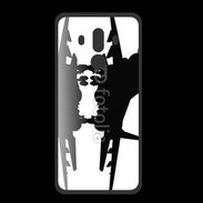 Coque  Huawei MATE 10 PRO PREMIUM Silhouette avion de chasse