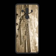 Coque  Huawei MATE 10 PRO PREMIUM Vieux biplans en noir et blanc