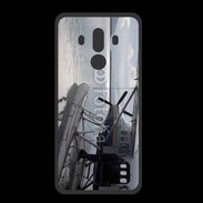 Coque  Huawei MATE 10 PRO PREMIUM Hydravion noir et blanc