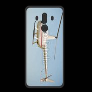 Coque  Huawei MATE 10 PRO PREMIUM Hélicoptère R44 blanc