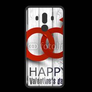 Coque  Huawei MATE 10 PRO PREMIUM Saint valentin sur fond bois