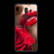 Coque  Huawei MATE 10 PRO PREMIUM Bouche et rose glamour