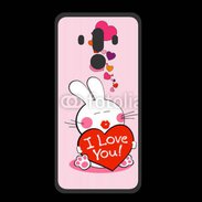 Coque  Huawei MATE 10 PRO PREMIUM I love you Bunny