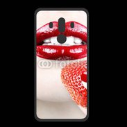 Coque  Huawei MATE 10 PRO PREMIUM Bouche sexy rouge à lèvre gloss rouge fraise
