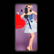 Coque  Huawei MATE 10 PRO PREMIUM femme glamour coeur style betty boop