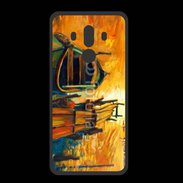 Coque  Huawei MATE 10 PRO PREMIUM Peinture de bateau