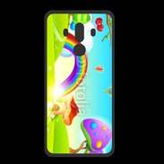 Coque  Huawei MATE 10 PRO PREMIUM Cartoon nature et arc en ciel