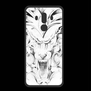 Coque  Huawei MATE 10 PRO PREMIUM visage de gargouille en dessin 25