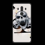 Coque  Huawei MATE 10 PRO PREMIUM Carte tête de mort trèfle