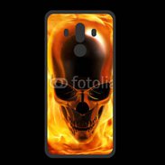 Coque  Huawei MATE 10 PRO PREMIUM crâne en feu