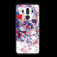 Coque  Huawei MATE 10 PRO PREMIUM Skull en fleurs