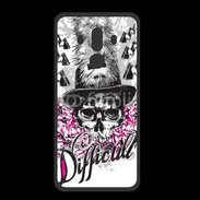 Coque  Huawei MATE 10 PRO PREMIUM Tête de Mort Difficult
