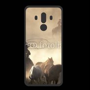 Coque  Huawei MATE 10 PRO PREMIUM Cowboys et chevaux