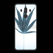 Coque  Huawei MATE 10 PRO PREMIUM Marijuana en bleu et blanc