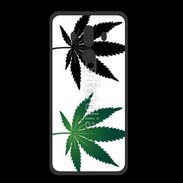 Coque  Huawei MATE 10 PRO PREMIUM Double feuilles de cannabis