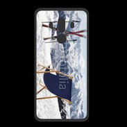 Coque  Huawei MATE 10 PRO PREMIUM transat et skis neige
