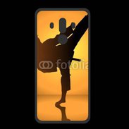 Coque  Huawei MATE 10 PRO PREMIUM Silhouette de karatéka