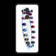 Coque  Huawei MATE 10 PRO PREMIUM Rangée de ballon de rugby