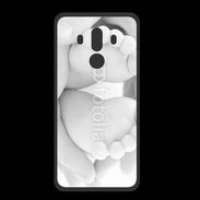 Coque  Huawei MATE 10 PRO PREMIUM Pieds de bébé noir et blanc