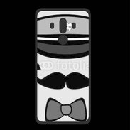 Coque  Huawei MATE 10 PRO PREMIUM Moustache et casquette tête de mort