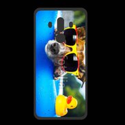 Coque  Huawei MATE 10 PRO PREMIUM Chien à la piscine 5